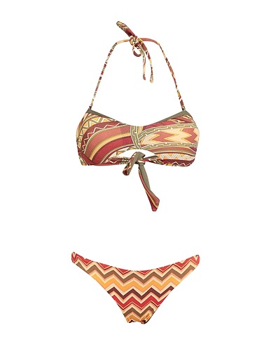Y-E-S YOUR EVERYDAY SUPERHERO Bikini Brick red 82% Nylon, 10% Silver fibre, 8% Elastane
