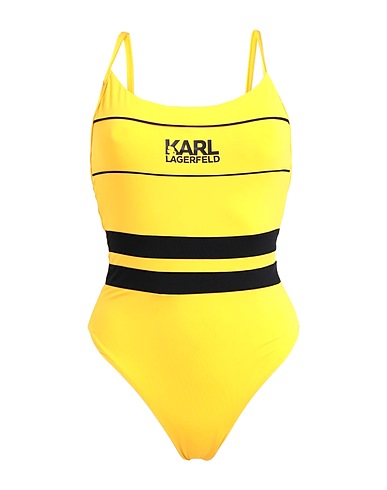 KARL LAGERFELD Costume intero Giallo 85% Poliammide, 15% Elastan