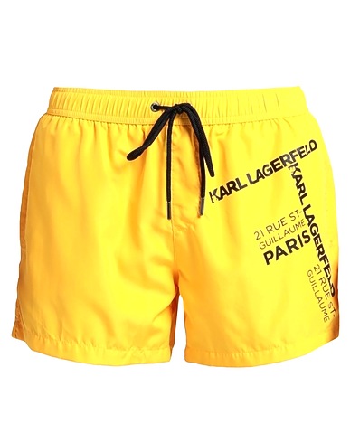 KARL LAGERFELD Shorts de bain Jaune 100% Polyester
