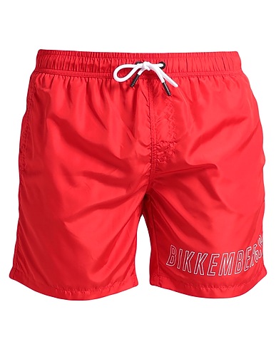 BIKKEMBERGS Swim shorts Red 100% Polyester