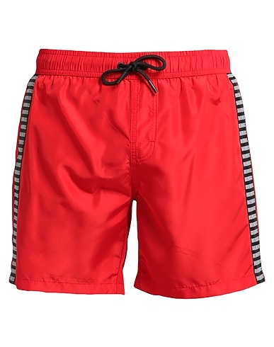 BIKKEMBERGS Swim shorts Red 100% Polyester