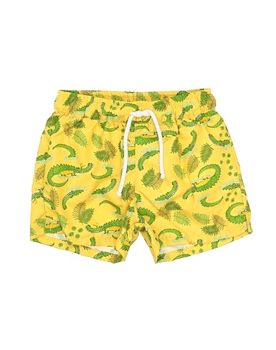 ALETTA Swim shorts Yellow 100% Polyester