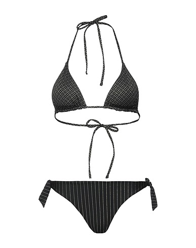 IU RITA MENNOIA Bikini Nero 81% Poliammide, 16% Elastan, 3% Fibra di metallo