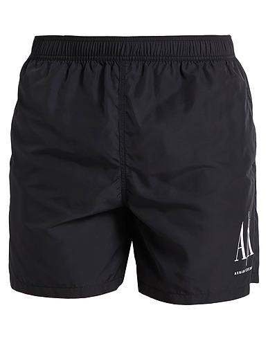 ARMANI EXCHANGE Swim shorts Black 100% Polyester
