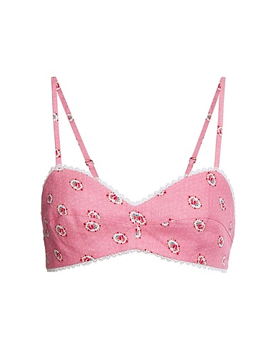 MIGUELINA Crop top Pink 100% Linen
