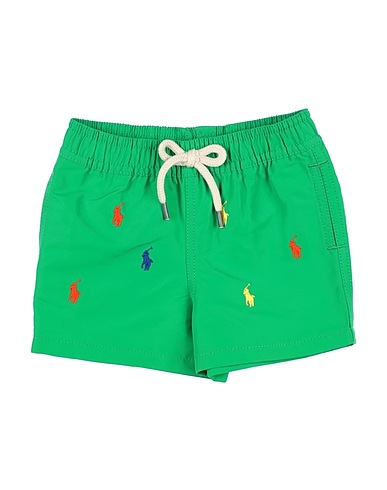 POLO RALPH LAUREN Swim shorts  Traveler Swim Trunk 
 Green 100% Recycled polyester