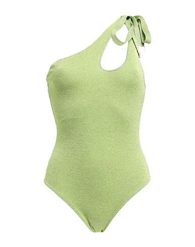 CIRCUS HOTEL Maillot une pièce Vert lime 70% Viscose, 30% Polyester, Polyamide, Élasthanne