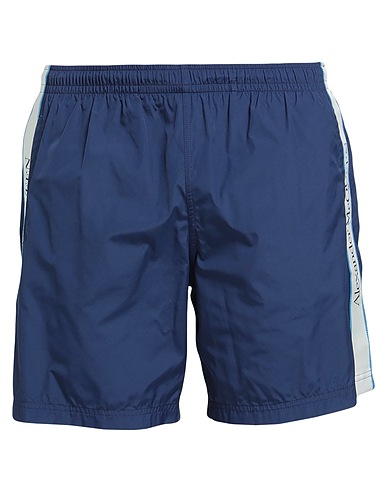 MCQUEEN Swim shorts Midnight blue 100% Polyamide, Polyester