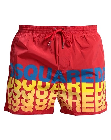 DSQUARED2 Shorts de bain Rouge 92% Polyamide, 8% Élasthanne
