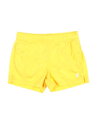 GUESS Swim shorts Yellow 100% Polyester