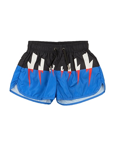 NEIL BARRETT Swim shorts Black 100% Polyester