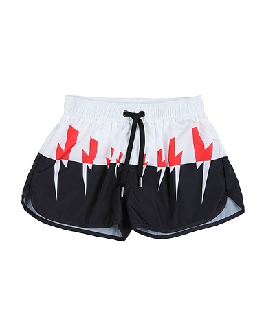 NEIL BARRETT Swim shorts White 100% Polyester