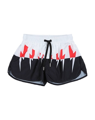 NEIL BARRETT Boxer mare Bianco 100% Poliestere
