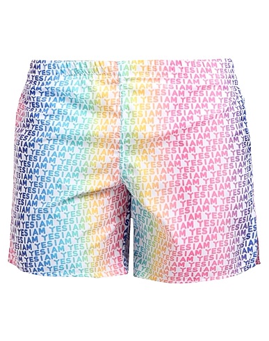 YES I AM by CRISTIANO RINALDI Swim shorts White 100% Polyester