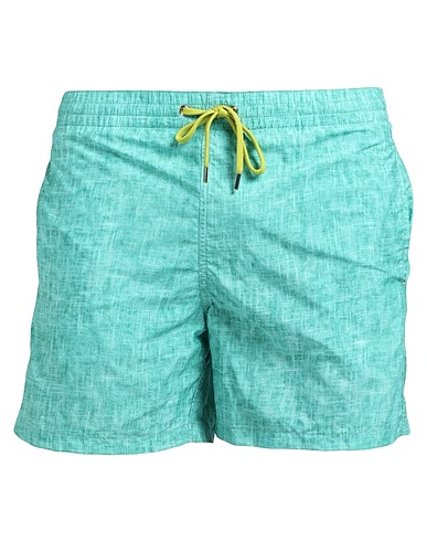 FIORIO Swim shorts Emerald green 100% Polyester