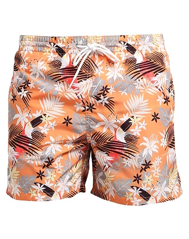 FIORIO Swim shorts Orange 100% Polyester