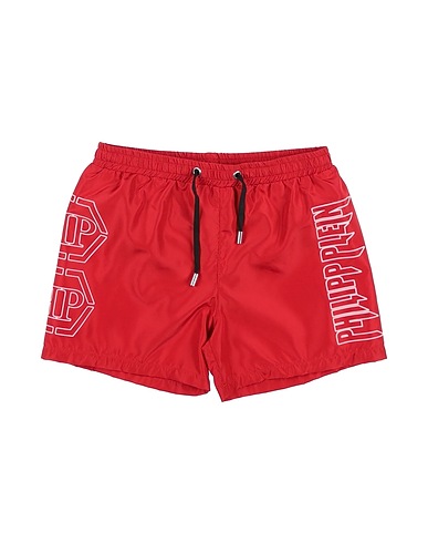 PHILIPP PLEIN Swim shorts Red 100% Polyester