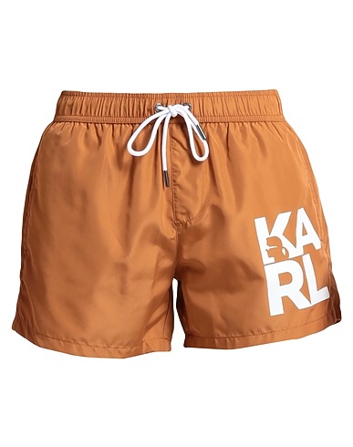 KARL LAGERFELD Boxer mare BEACHWEAR Marrone 100% Poliestere