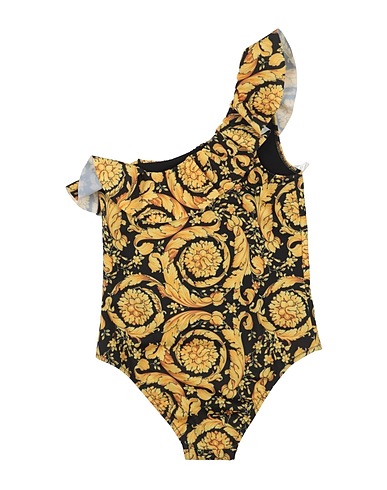 VERSACE YOUNG Badeanzug Gelb 78% Polyester, 22% Elastan