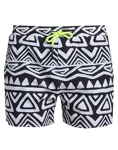 Y-E-S YOUR EVERYDAY SUPERHERO Swim shorts Black 90% Polyester, 10% Elastane