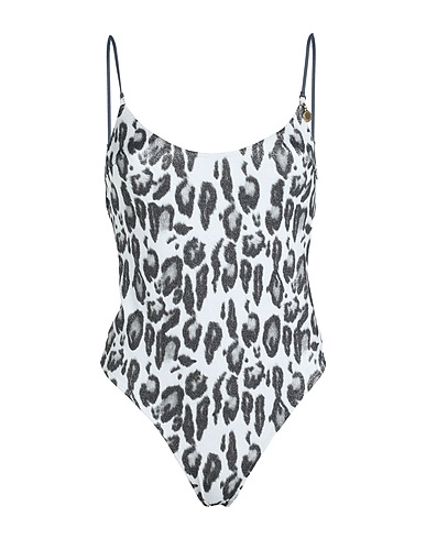 STELLA McCARTNEY Costume intero Argento 69% Poliammide, 19% Elastan, 12% Fibra di metallo