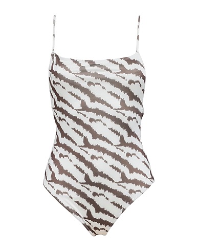 OW COLLECTION One-piece swimsuits White 88% Polyester, 12% Elastane