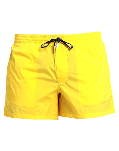 DSQUARED2 Swim shorts Yellow 92% Polyamide, 8% Elastane