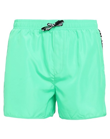 KARL LAGERFELD Swim shorts TAPE SHORT BOARDSHORTS
 Green 100% Polyester