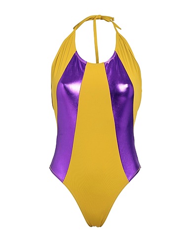 MIMÌ À LA MER Maillot une pièce Moutarde 80% Polyamide, 20% Élasthanne