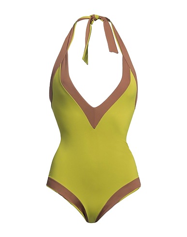 FISICO One-piece swimsuits Lime green 86% Polyamide, 14% Elastane
