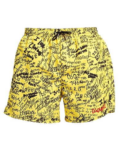 DSQUARED2 Swim shorts GIALLO 100% Polyester