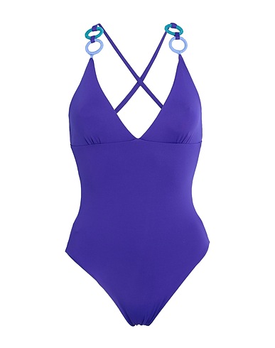 S AND S One-piece swimsuits Dark purple 81% Polyamide, 19% Elastane