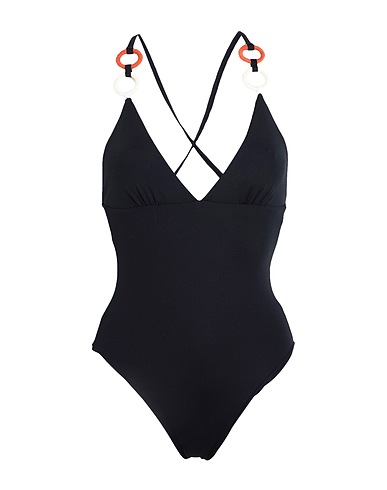 S AND S One-piece swimsuits Black 81% Polyamide, 19% Elastane