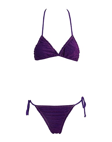 REINA OLGA Bikini Dark purple 80% Polyamide, 11% Metallic fiber, 9% Elastane