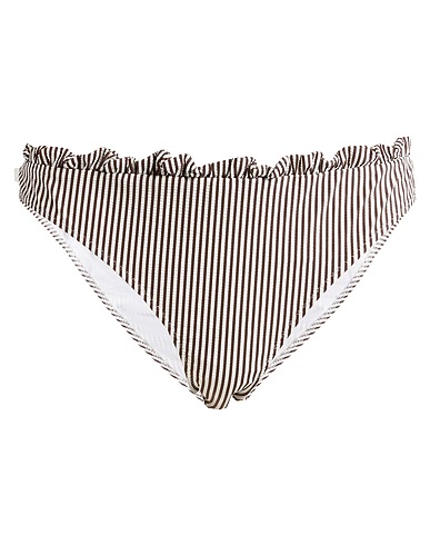 GANNI Bikini Dark brown 61% Polyester, 25% Polyamide, 14% Elastane