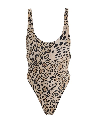 REINA OLGA One-piece swimsuits Brown 92% Polyamide, 8% Elastane