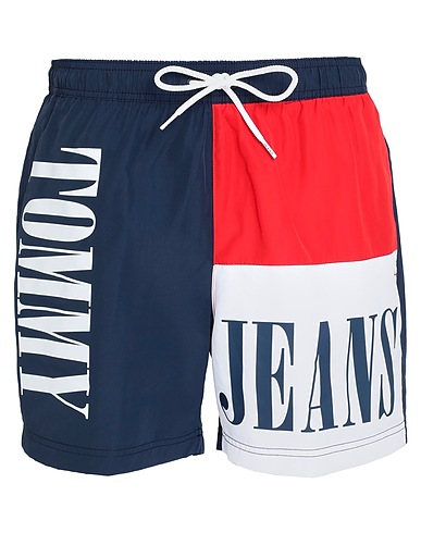 TOMMY JEANS Swim shorts Navy blue 100% Polyester