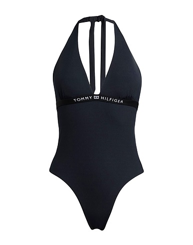 TOMMY HILFIGER One-piece swimsuits Black 86% Polyester, 14% Elastane