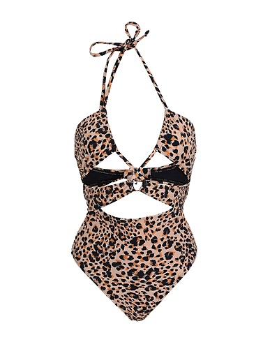 TOPSHOP One-piece swimsuits Sand 80% Polyamide, 20% Elastane