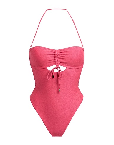 MISS BIKINI LUXE One-piece swimsuits Magenta 75% Polyamide, 13% Elastane, 12% Metallic fiber