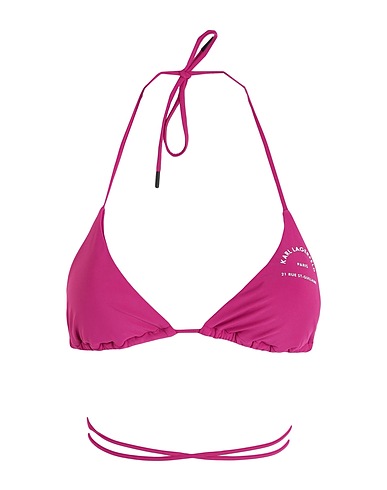 KARL LAGERFELD Bikini TRIANGLE W/ LOGO
 Magenta 81% Recycled polyamide, 19% Elastane