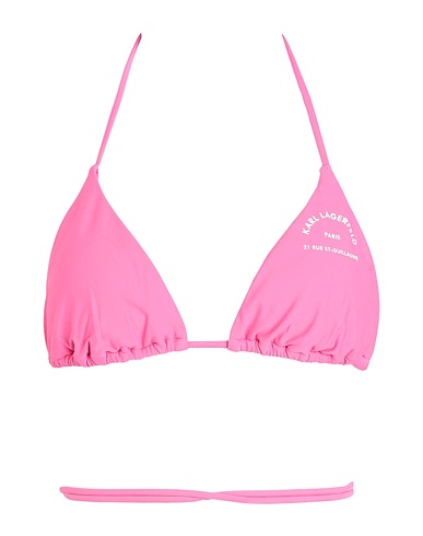 KARL LAGERFELD Bikini TRIANGLE W/ LOGO
 Fuchsia 81% Recycled polyamide, 19% Elastane