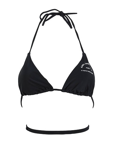 KARL LAGERFELD Bikini TRIANGLE W/ LOGO
 Black 81% Recycled polyamide, 19% Elastane