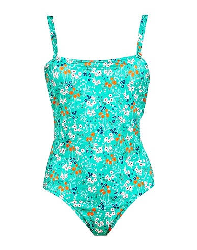 L' AUTRE CHOSE One-piece swimsuits Green 80% Polyamide, 20% Elastane