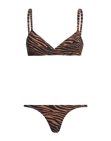 LISA MARIE FERNANDEZ Bikini Marrone 85% Nylon, 15% Elastan