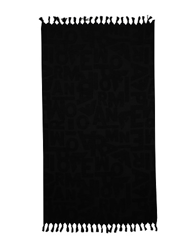 EMPORIO ARMANI Beach towel Black 100% Cotton