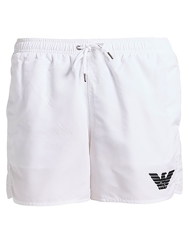 EMPORIO ARMANI Boxer mare Bianco 94% Poliestere riciclato, 6% Elastan