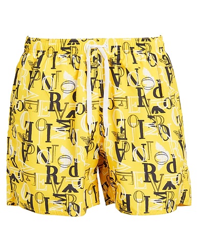 EMPORIO ARMANI Swim shorts Yellow 100% Polyester
