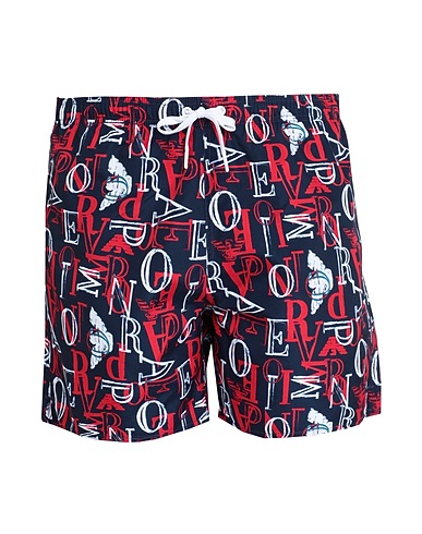 EMPORIO ARMANI Swim shorts Navy blue 100% Polyester