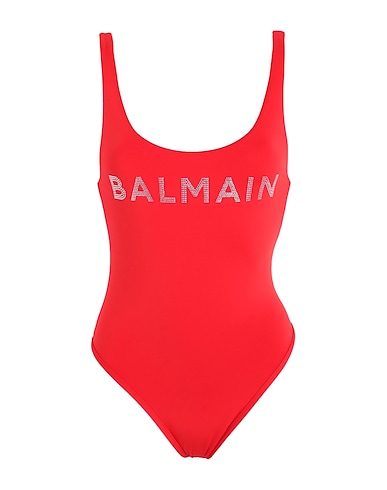 BALMAIN Badeanzug SWIMSUIT
 Rot 84% Polyester, 16% Elastan
